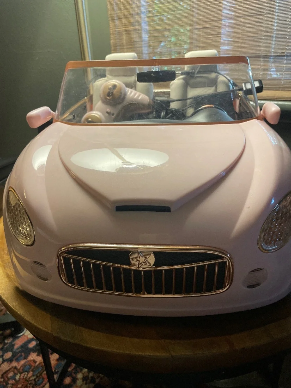 Pink & Gold Official American Girl Doll Car with remote & charging equipment